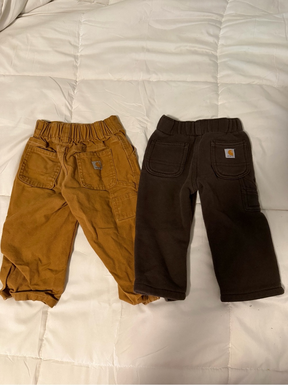 Carhartt Kids Jogger Pants - Tan and Brown